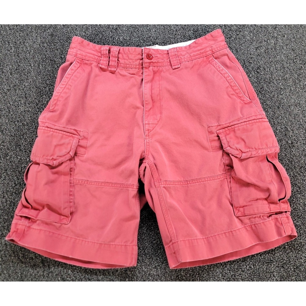 Polo Ralph Lauren Shorts Men 32 Pink Polo Chino Cargo Twill Lightly Faded Preppy